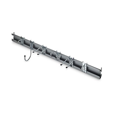 TRITON PRODUCTS 31 In. W Gray Epoxy Coated Steel Combination Rail Kit with 6 Heavy-Duty Assorted Rail Hooks 1710